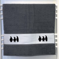 Handtuch Pinguine Silhouette 50x100cm