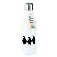 Edelstahl-Trinkflasche Pinguine Silhouette 500ml...