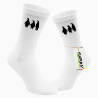 Socken Pinguine Silhouette Größe 37/46 White Motiv Tennissocken