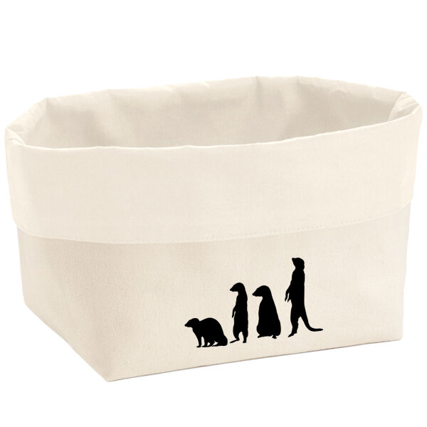 Organizer Erdmännchen Silhouette Aufbewahrungskorb