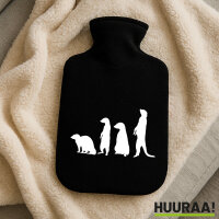 Wärmflasche Erdmännchen Silhouette
