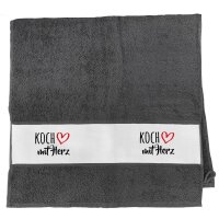 Handtuch Koch mit Herz 50x100cm