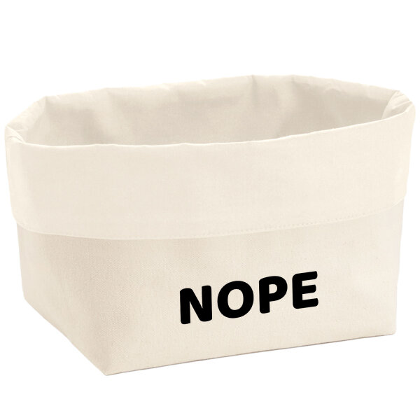 Organizer Nope Schriftzug Aufbewahrungskorb