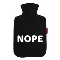 Wärmflasche Nope Schriftzug