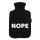 Wärmflasche Nope Schriftzug