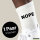 Socken Nope Schriftzug Größe 37/46 White Motiv Tennissocken