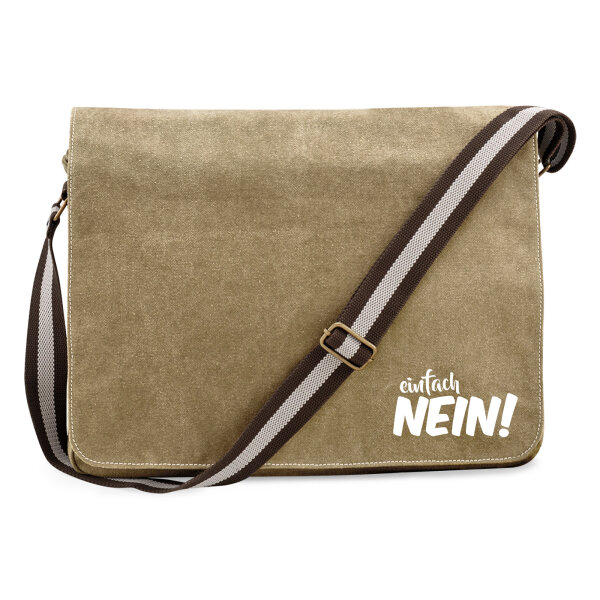 Umhängetasche Einfach Nein Schriftzug 14 Liter