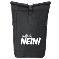 Kurierrucksack Einfach Nein Schriftzug 30-44 Liter Black...
