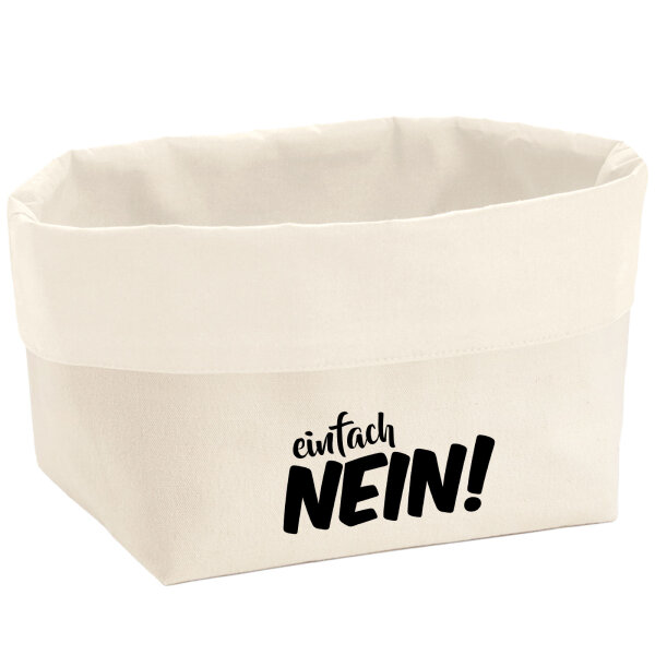 Organizer Einfach Nein Schriftzug Aufbewahrungskorb