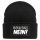 Beanie Bevor du fragst Nein Schriftzug Black Mütze