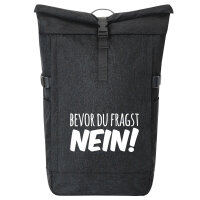 Kurierrucksack Bevor du fragst Nein Schriftzug 30-44...