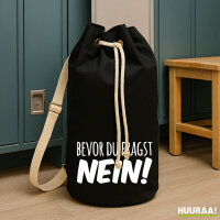 Seesack Bevor du fragst Nein Schriftzug 20 Liter Black