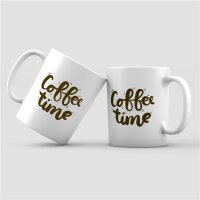Kaffeetasse Coffee Time Kaffee Zeit Weiß 330ml