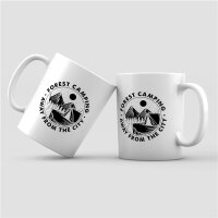 Kaffeetasse Forest Camping City Weiß 330ml