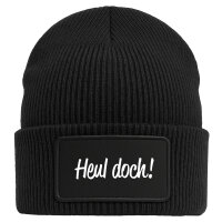 Beanie Heul doch Schriftzug Black Mütze