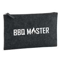 Kulturbeutel BBQ Master Grillen 1 Liter Filz Charcoal...