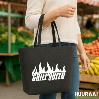 Filzshopper Grill Queen Flammen 22 Liter Filztasche