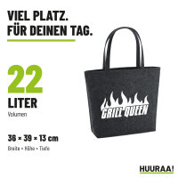 Filzshopper Grill Queen Flammen, 22 Liter