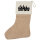 Weihnachtsstrumpf Grill Queen Flammen Beige