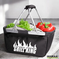 Einkaufskorb faltbar Grill King Flammen 20 Liter...