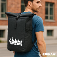 Kurierrucksack Grill King Flammen 30-44 Liter Black Melange