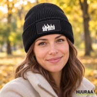 Beanie mit Patch BBQ Queen Flammen Black