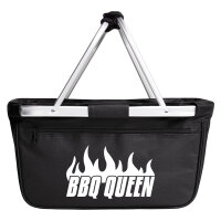 Einkaufskorb faltbar BBQ Queen Flammen 20 Liter Tragekorb...