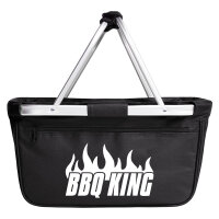 Einkaufskorb faltbar BBQ King Flammen 20 Liter Tragekorb...