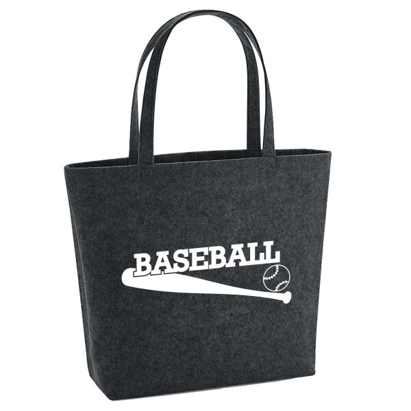 Filzshopper Baseball Baseballschläger 22 Liter Filztasche