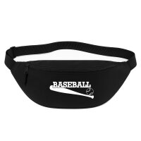 Bauchtasche Baseball Baseballschläger 2,5 Liter Black Crossbody Bag