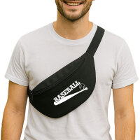 Bauchtasche Baseball Baseballschläger 2,5 Liter Black Crossbody Bag