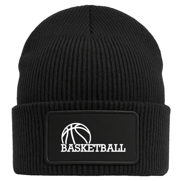 Beanie Basketball Ball Black Mütze