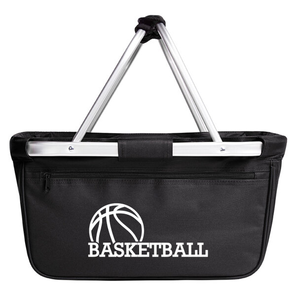 Einkaufskorb faltbar Basketball Ball 20 Liter Tragekorb Black
