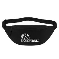 Bauchtasche Basketball Ball 2,5 Liter Black Crossbody Bag