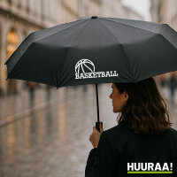 Regenschirm Basketball Ball 98cm Schwarz