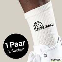 Socken Basketball Ball Größe 37/46 White Motiv Tennissocken