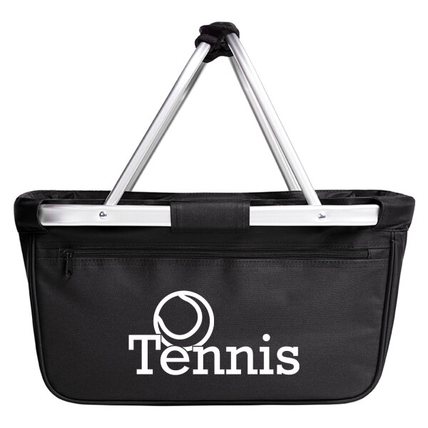 Einkaufskorb faltbar Tennis Ball 20 Liter Tragekorb Black