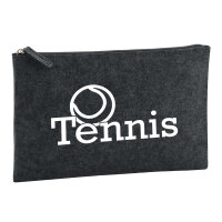Kulturbeutel Tennis Ball 1 Liter Filz Charcoal...
