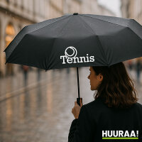 Regenschirm Tennis Ball 98cm Schwarz