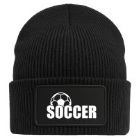 Beanie Soccer Ball Black Mütze