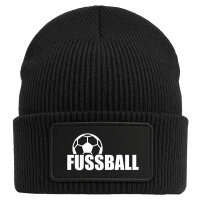 Beanie Fussball Ball Black Mütze