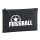 Kulturbeutel Fussball Ball 1 Liter Filz Charcoal Kosmetiktasche