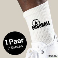 Socken Fussball Ball Größe 37/46 White Motiv Tennissocken