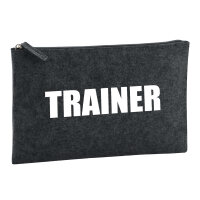 Kulturbeutel Trainer Training 1 Liter Filz Charcoal...