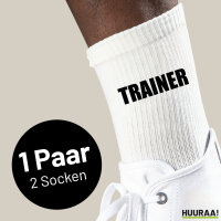 Socken Trainer Training Größe 37/46 White Motiv Tennissocken