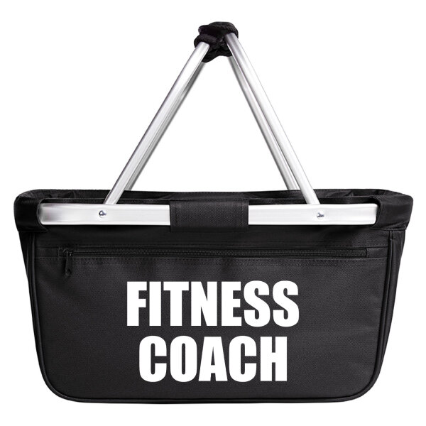 Einkaufskorb faltbar Fitness Coach Training 20 Liter Tragekorb Black