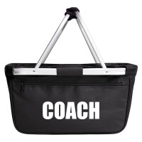 Einkaufskorb faltbar Coach Training 20 Liter Tragekorb Black