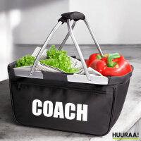 Einkaufskorb faltbar Coach Training 20 Liter Tragekorb Black