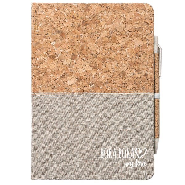 Notizbuch A5 Bora Bora my love 80 Blatt inkl. Kugelschreiber