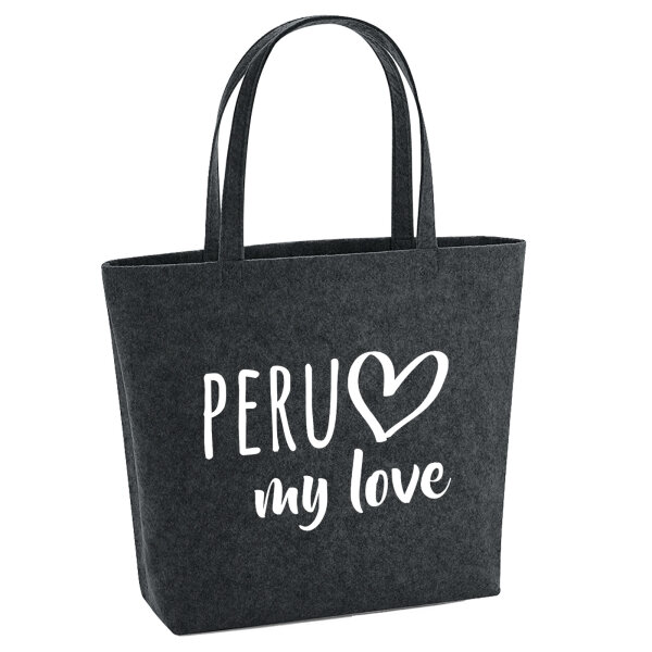 Filzshopper Peru my love 22 Liter Filztasche